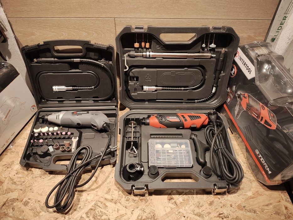 Шліфмашина пряма, гравер,  бор машинка,  в кейсі, гнучкий вал,  фреза.