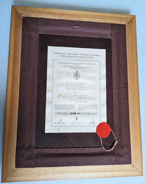 Quadro, "SVETA BOGORITZA" - A Santa Mãe De Deus