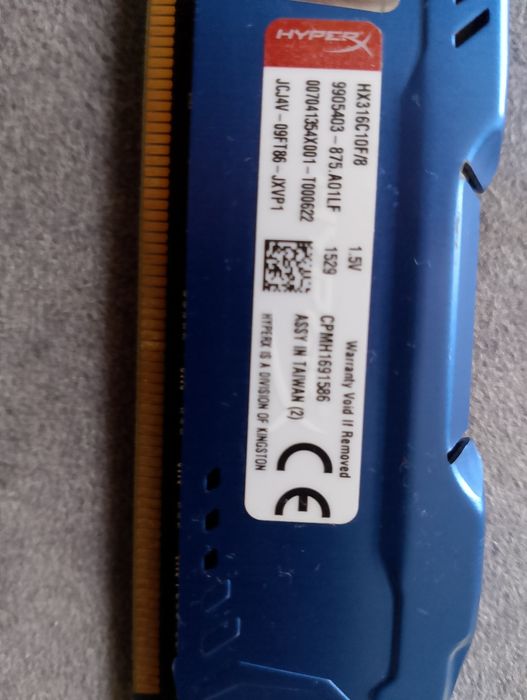 Pamięć hyperx 8gb DDR3