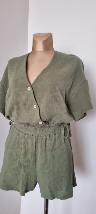 Komplet muslinowy khaki