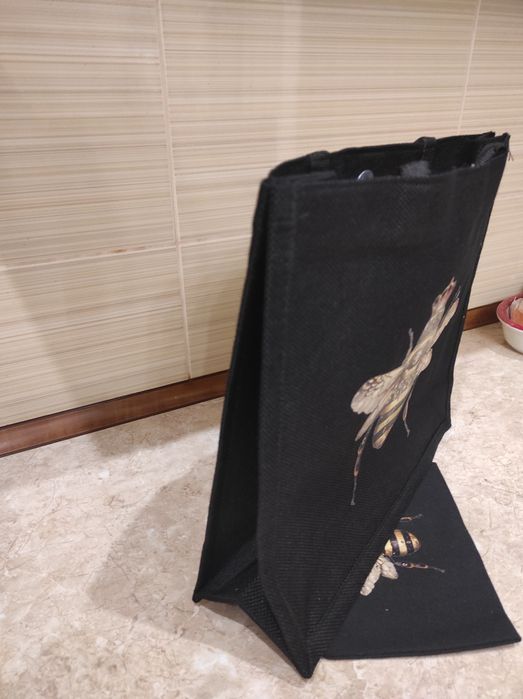 Сумка жіноча, чорного кольору, господарська ,авоська