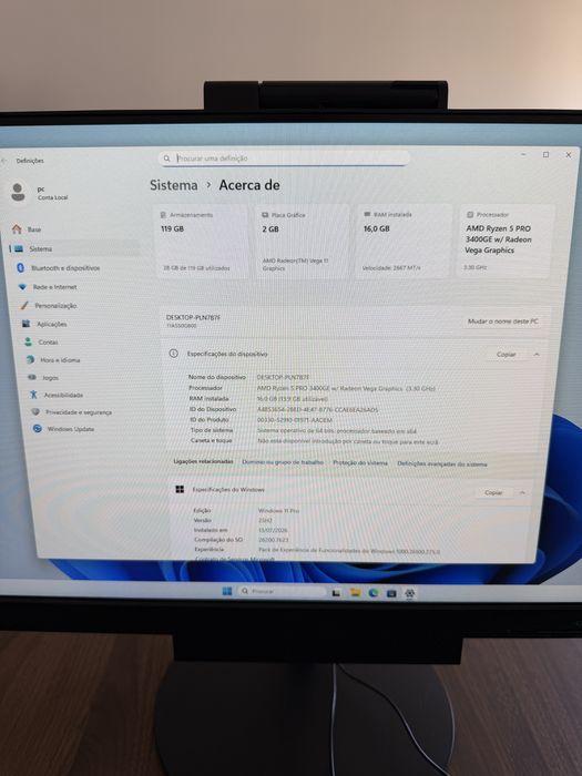 Lenovo ThinkCentre Tiny M75q + Monitor Lenovo ThinkVision 24” Full HD | Kit Completo