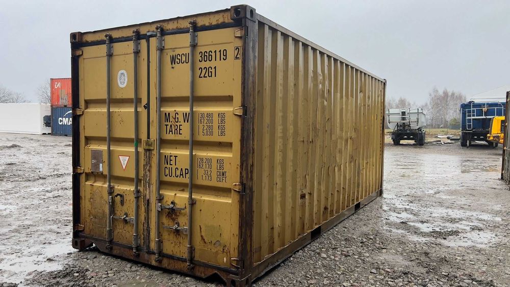 Kontener morski 20’DC używany, sprawny, 6-metrowy