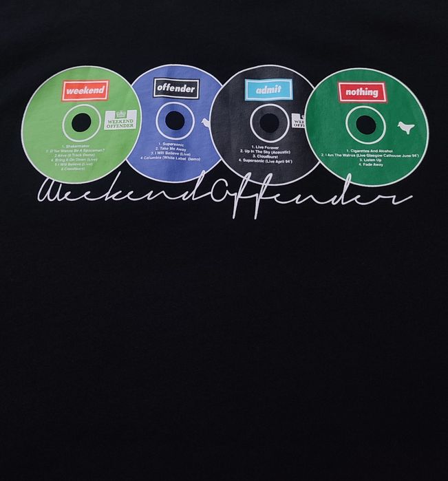 Футболка Weekend Offender maybe disks big logo black (Розмір L)