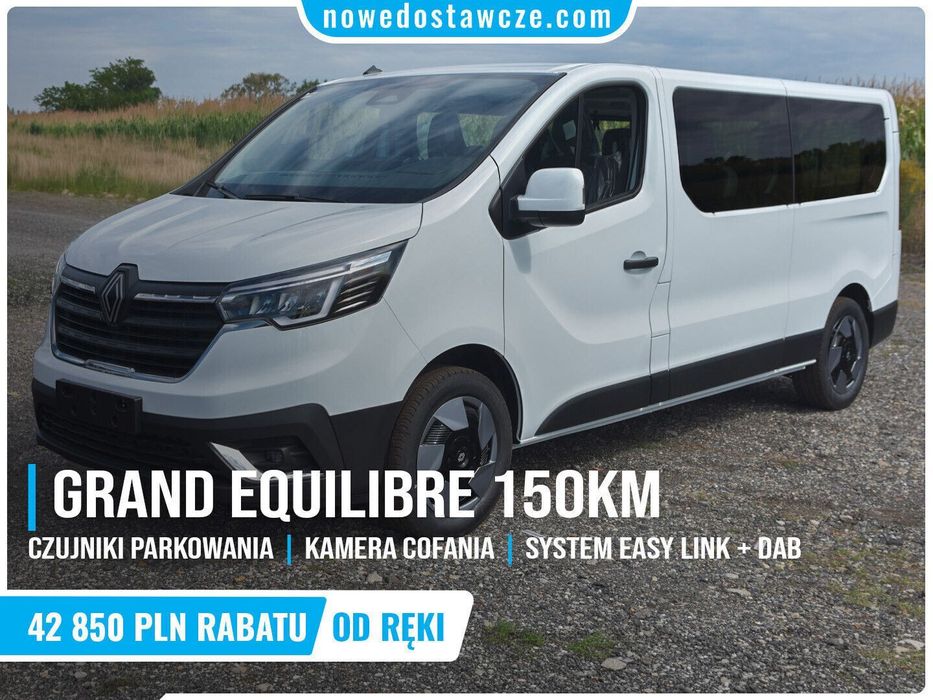 Renault Trafic COMBI 150KM | Kamera Cofania | Easy Link + DAB | Czujniki Parkowania