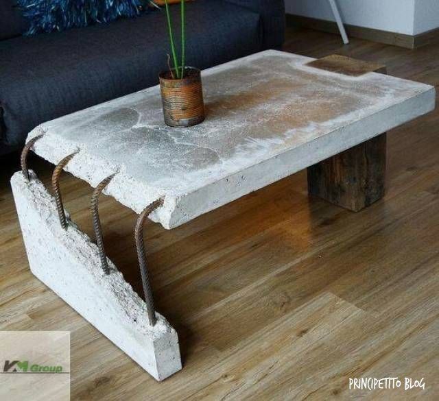 Mesa de Centro em Betão Artesanal – Feita por Medida
