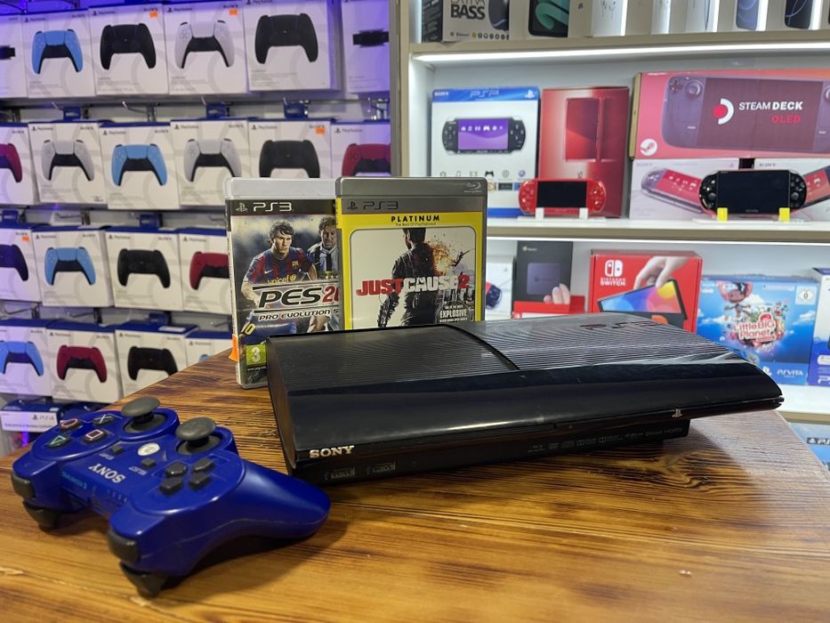 PS3 Sony playstation 3 super slim 320gb б/у обмен