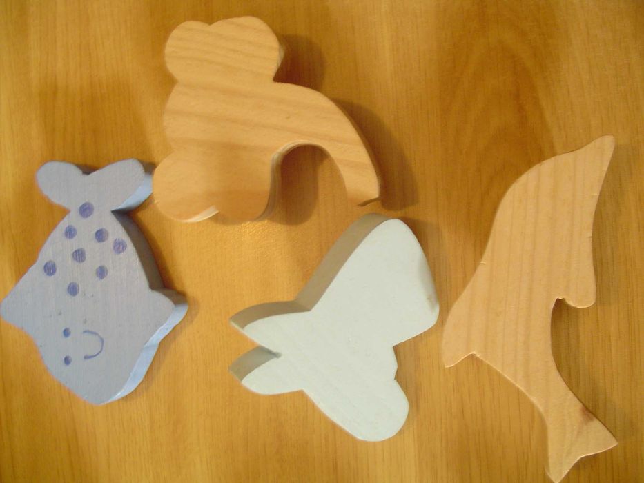 Puxadores em madeira para Bricolage