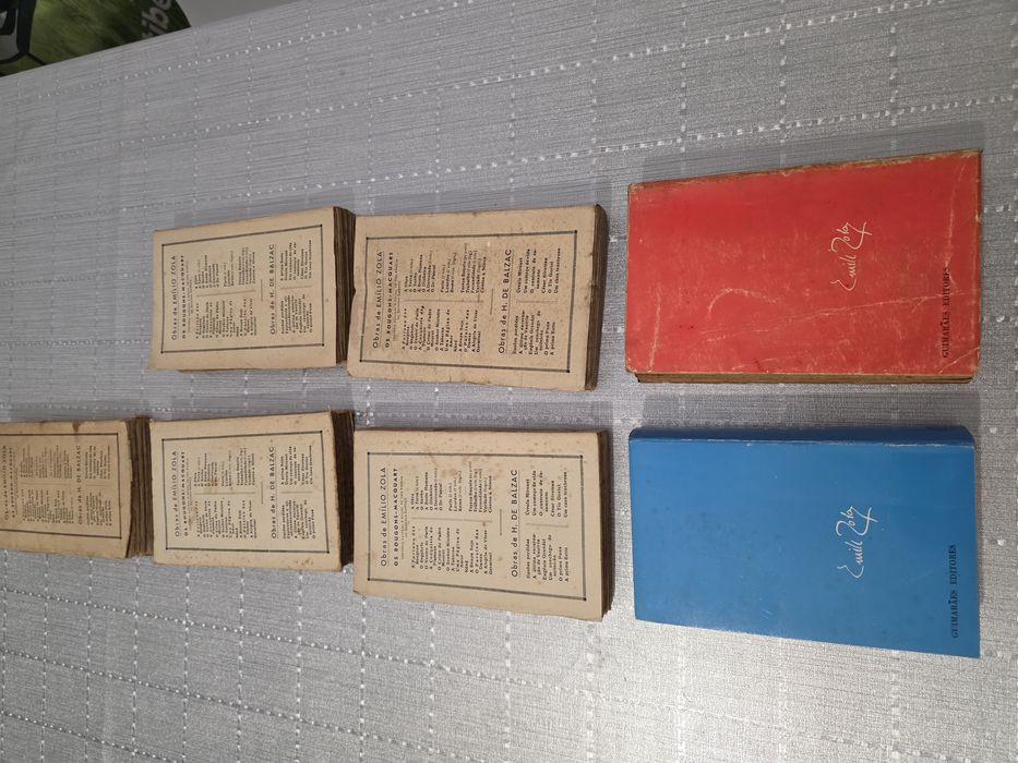 Lote 7 Livros Émile Zola (Obras Clássicas e Edições Antigas)