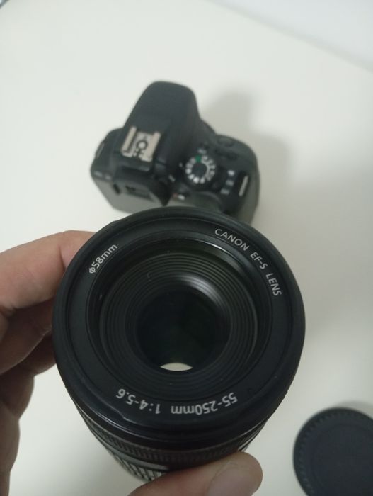 Canon 100D + Objetiva 55-250mm IS