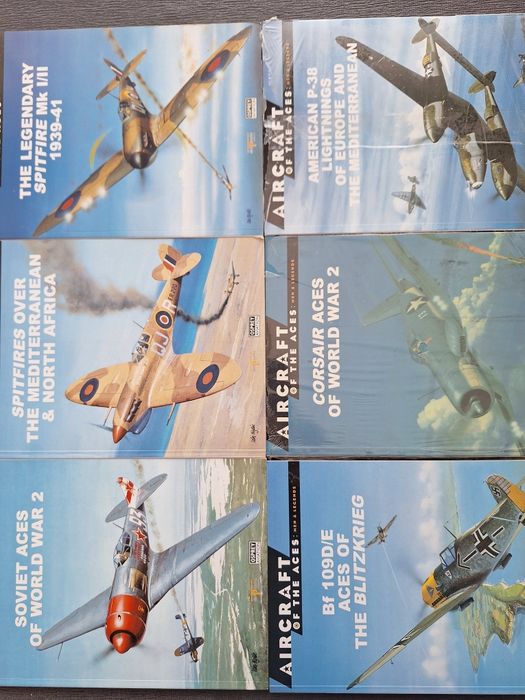 ZNAKOMITE publikacje Osprey do wyboru Samoloty asów Soviet ,Bf109D/E, Spitfire, Corsair Lighting Aces