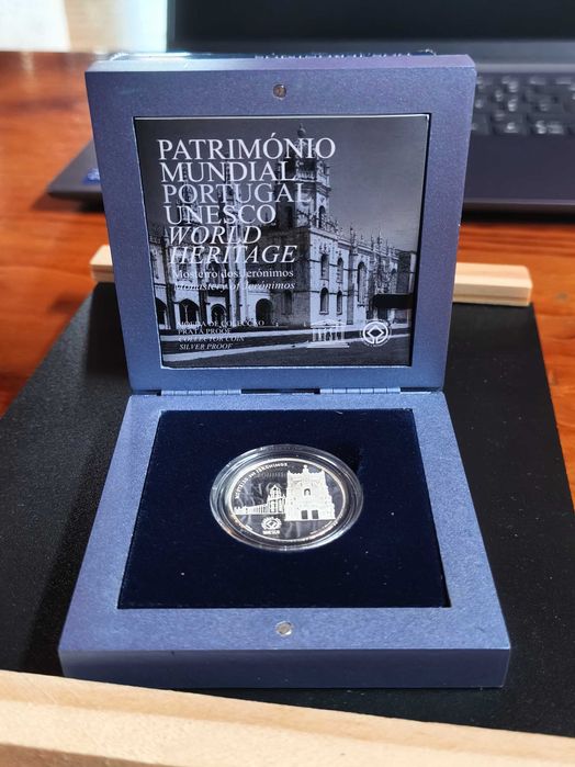 moeda 2,5€ prata proof mosteiro dos jeronimos 2009