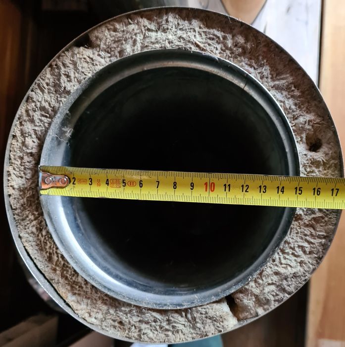 Tê duplo inox para evacuação de fumos 150mm 200mm