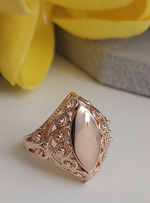 Sygnet Różowe złoto 585.