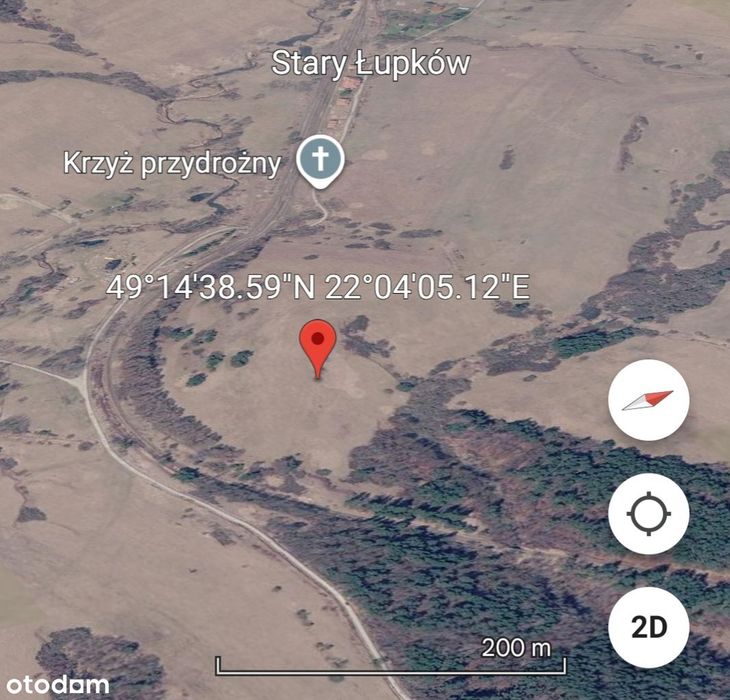 Działka rolna 10 972 m², Bieszczady, gm. Komańcza, Stary Łupków