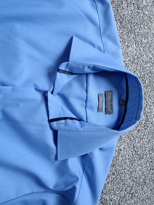 Koszula męska błękitna slim fit rozm. 39