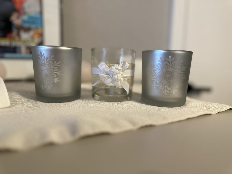 Zestaw 3 świeczników