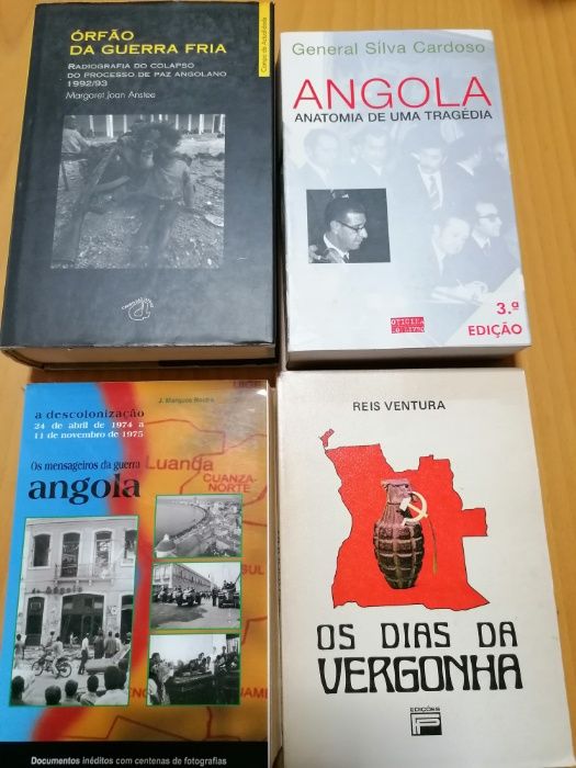 Livros Angola/Moçambique/Guiné/Cabo Verde (vários preços)