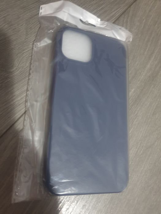 Case matowy etui plecki Iphone 13 / 14 ciemny granat silikon