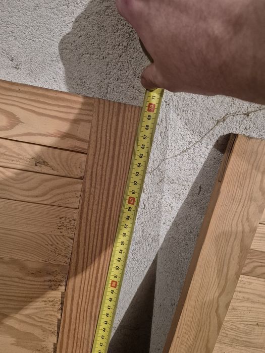 Drewniane lamelowe fronty do szafek