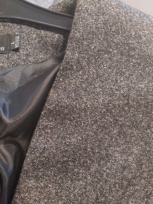 Żakiet szary, nowy z metką , L