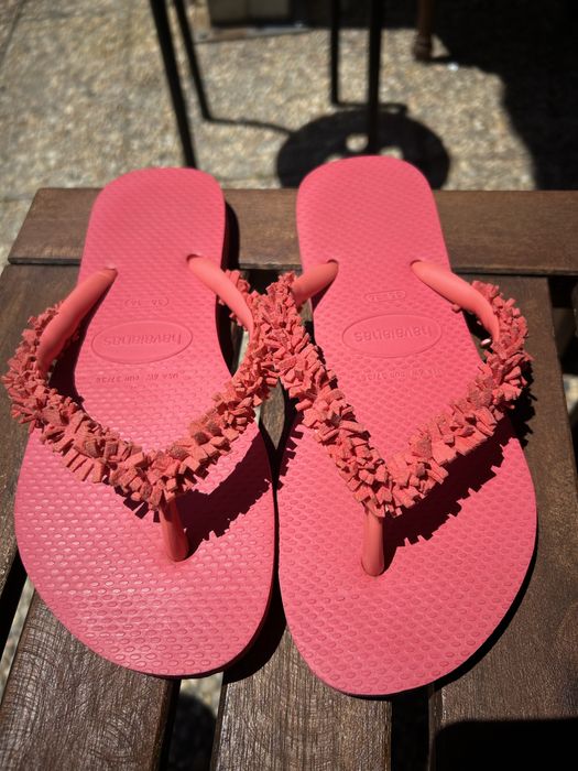 Chinelos havaianas coral