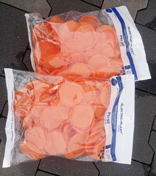 Pokrywa sygnalizacyjna podtynkowa Elektro-Plast 60 mm okrągła zestaw 50 szt (Zaślepki do pusze elektrycznych)