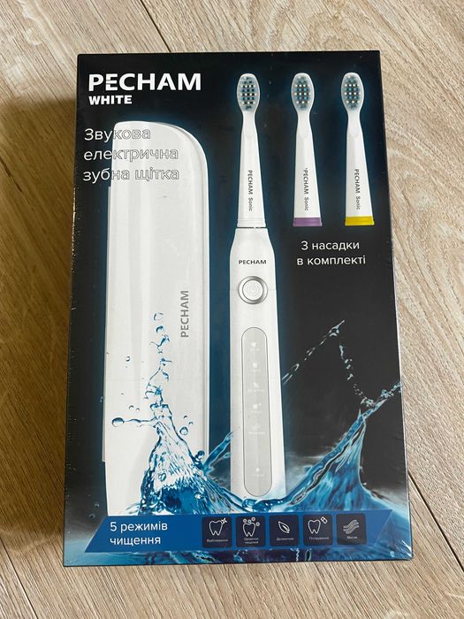 Електрична зубна щітка Pecham White нова
