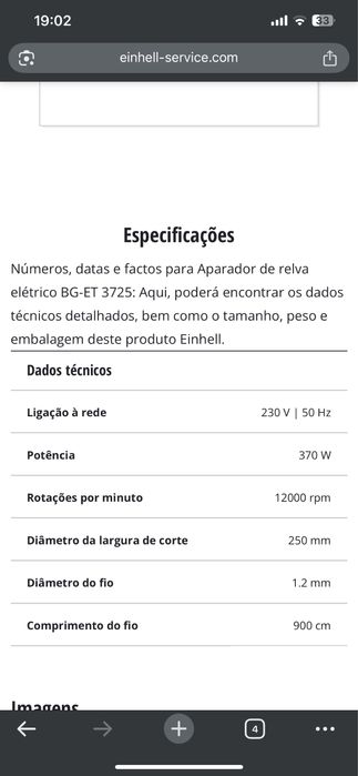 Aparador Einhel USADO