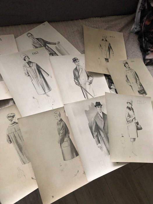 Zabytkowe grafiki krawieckie