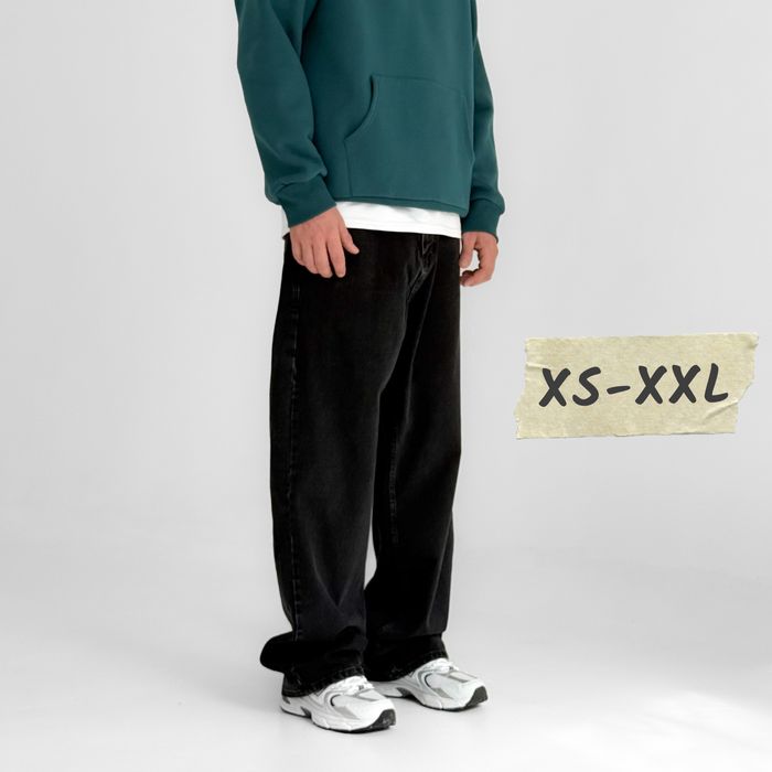 Джинси чоловічі baggy jeans, широкие джинсы мужские реп rap sk8 S