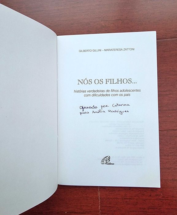 Livro "Nós os Filhos" de Gilberto Gillini e Mariateresa Zattoni