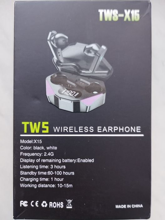 Навушники Бездротові  Bluetooth-навушники  TWS-X15, нові, безпроводні