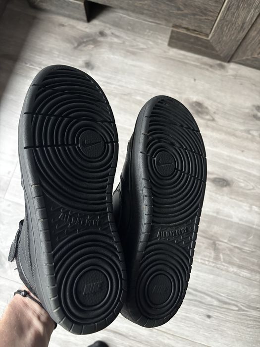 Buty sneakersy nike COURT BOROUGH MID 2  wysokie czarne rozmiar 37,5