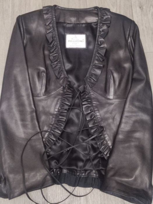 Кожаная куртка - жакет
