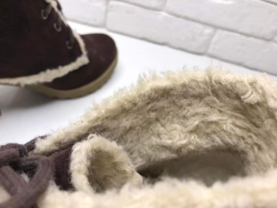 Tommy Hilfiger Botki skórzane bardzo ocieplane Rozmiar 38