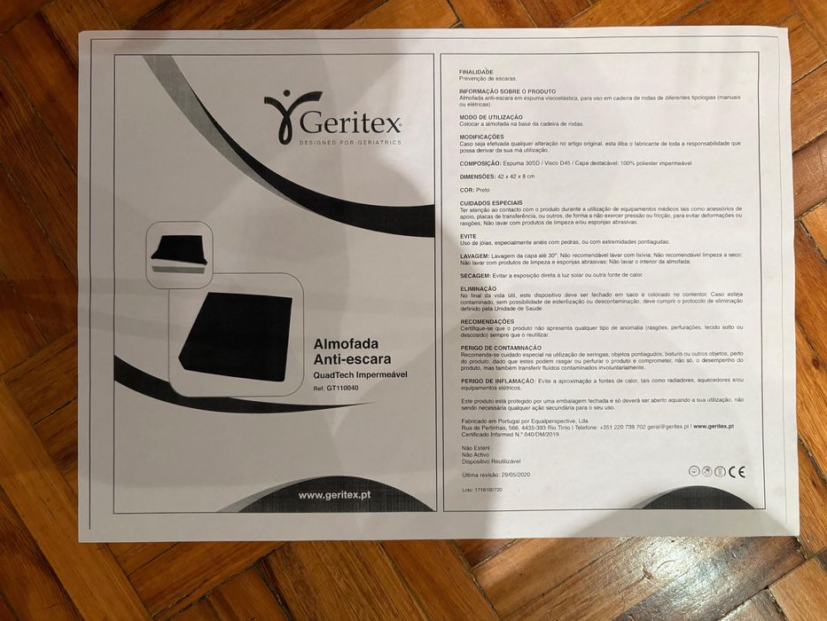 Almofada antiescara Geritex