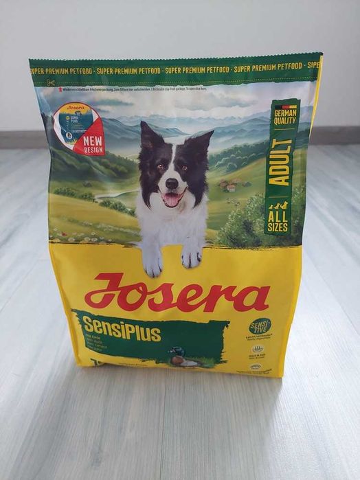 Josera SensiPlus sucha karma dla psów z wrażliwym układem pokarmowym.