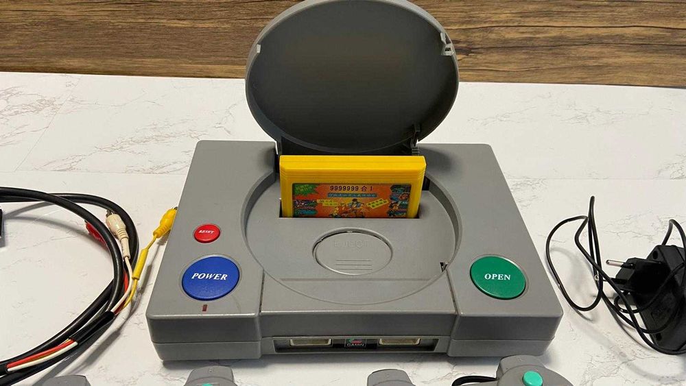 Consola retro com jogos