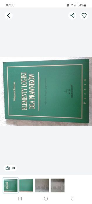 Elementy logiki dla prawników - Wojciech Patryas