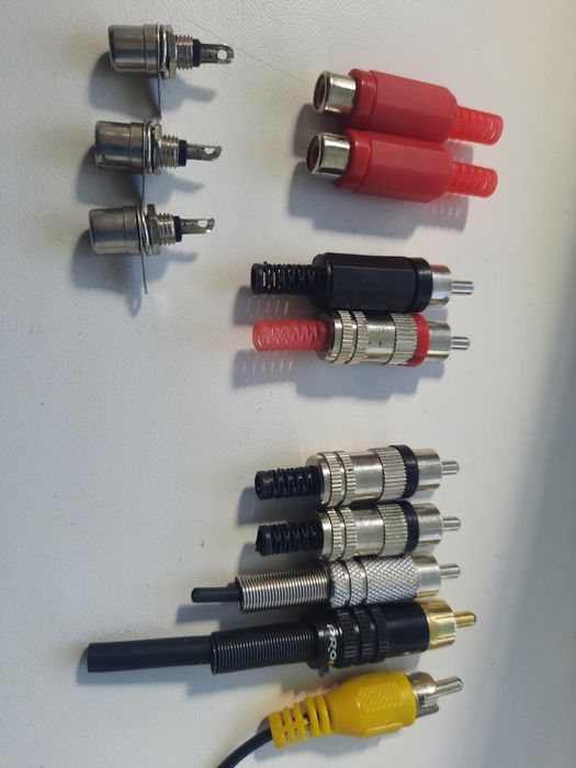 Кабель шнур RCA (тюльпаны). Штекер разъем RCA тюльпан. Обмен