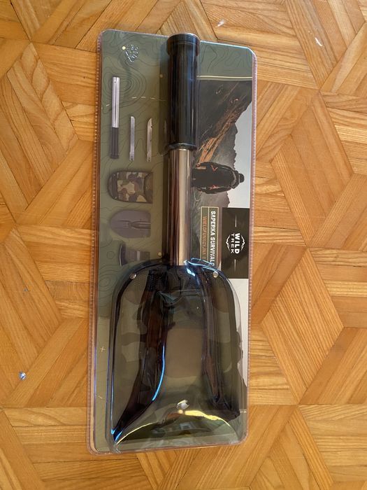 Saperka zestaw survival 6 w 1 siekiera/piła/nóż/szpadel