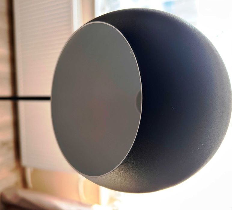 Lampa stojąca Czarna kula   regulacja wysokości.