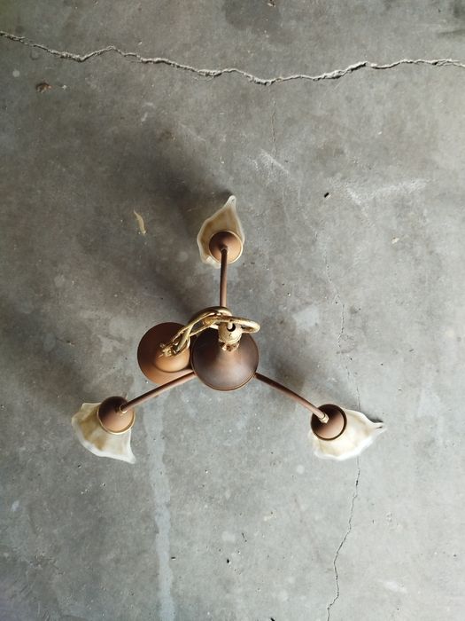 Candeeiro 3 lâmpadas vintage