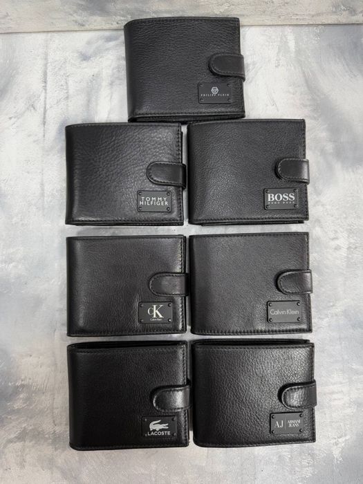 Гаманець чоловічий шкіра шкіряний чорний/кошелек мужской кожа кожаный