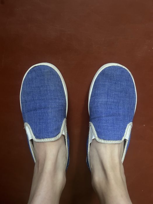 Мокасіни сині, взуття