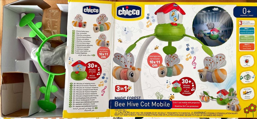 Vendo Móbile Chicco Casinha das Abelhas 3 em 1