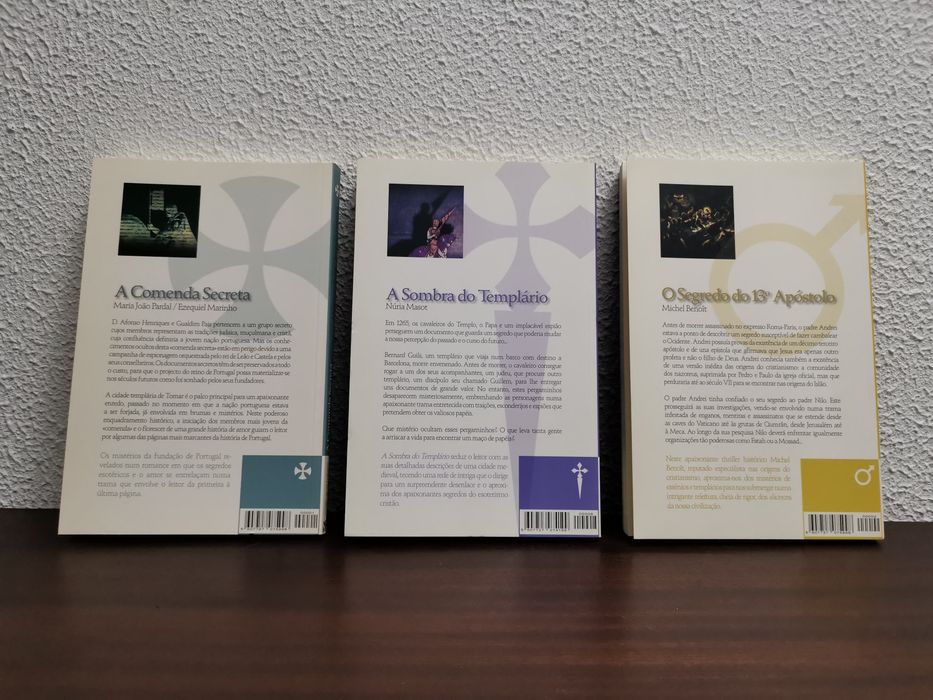 3 Livros Colecção Enigmas Da História - Comenda / Templário / Apóstolo