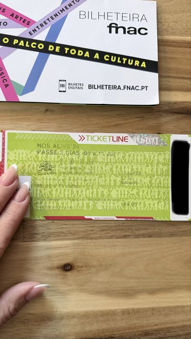 Bilhete geral nos alive