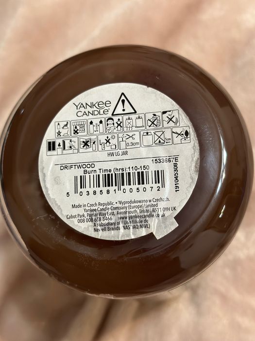 Świeca duża Yankee Candle Driftwood Nowa, 623g